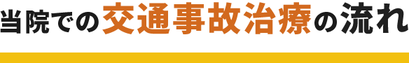 当院での交通事故治療の流れ